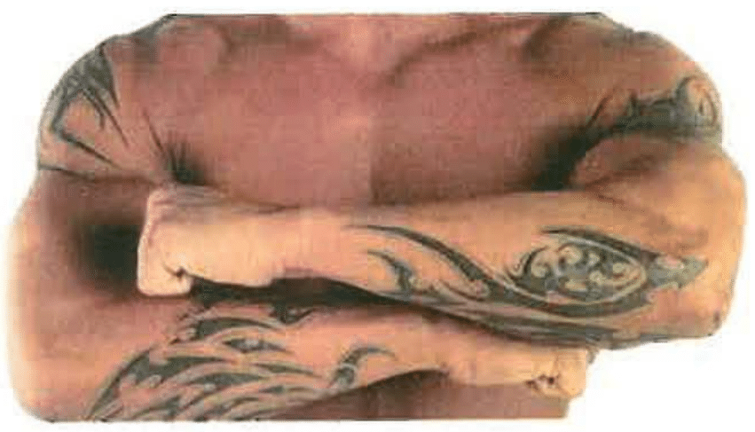 Randy Orton tattoo tribal design