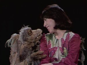 Lily Tomlin appearing on a 1975 SNL "Land of Gorch" sketch.