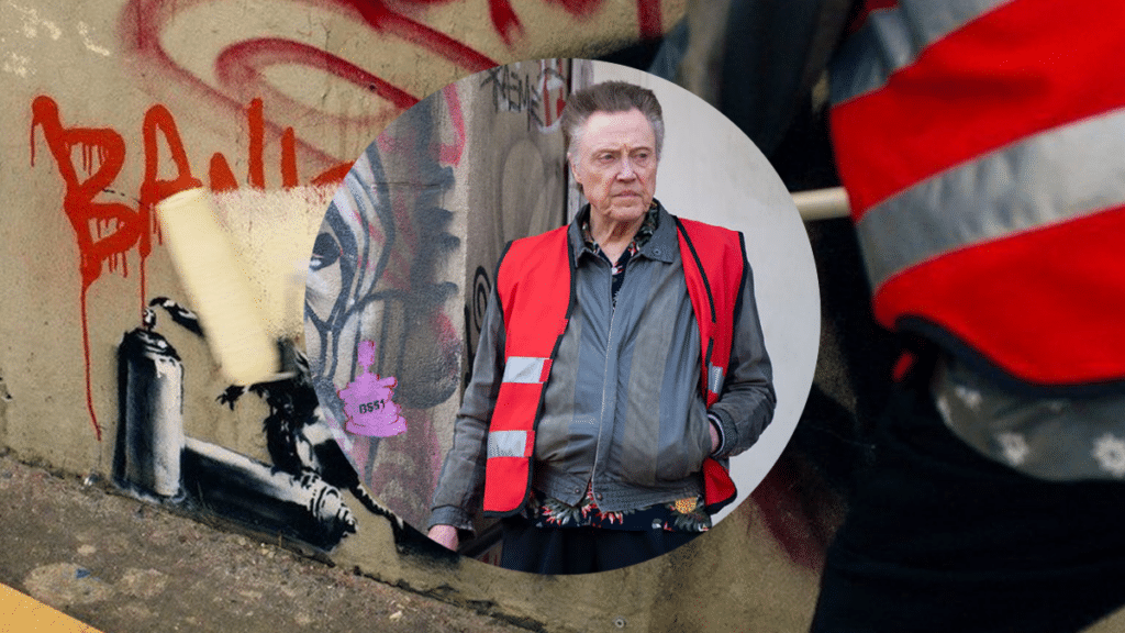 Christopher Walken Painted Over an Actual Banksy in BBC's The Outlaws