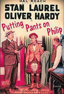 Laurel and Hardy's "Putting Pants on Philip" (1927) marked the comedy duo's first "official" motion picture release